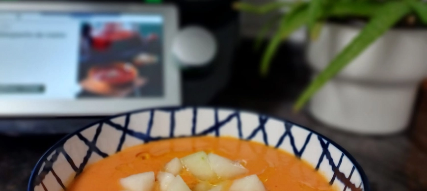 Receta de gazpacho en Thermomix® - Gazpacho de melón