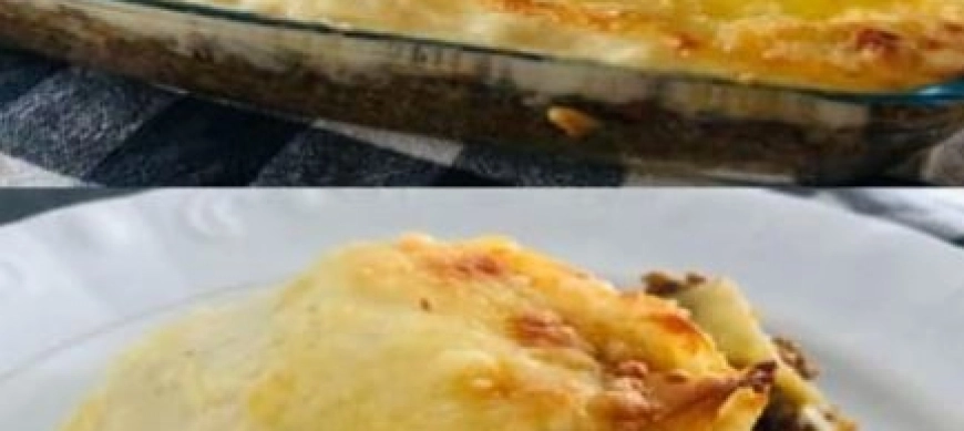 Lasaña boloñesa con champiñones y calabacines rellenos