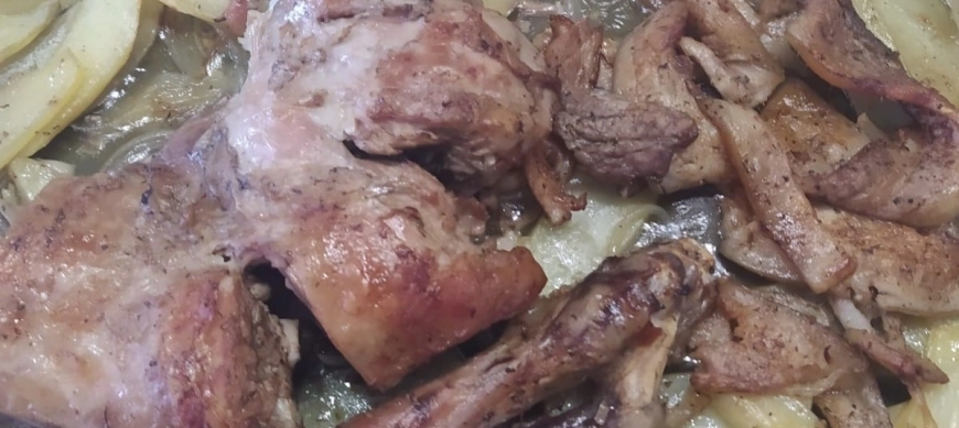 Cordero asado en doble cocción (al varoma)