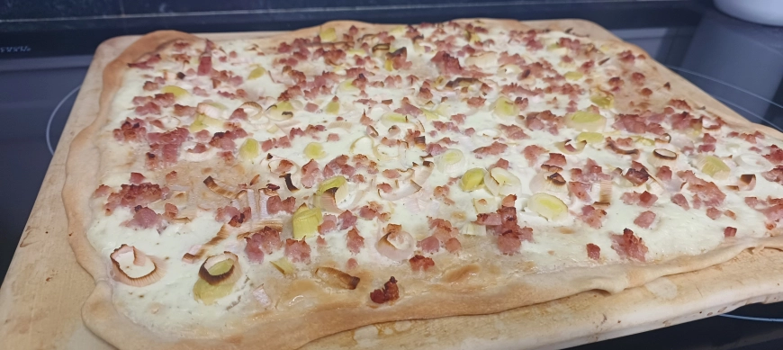 Amantes de la masa fina: PIZZA ALSACIANA.. o "Tarte Flambée"