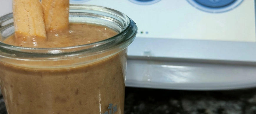 Chupito de lentejas con foie