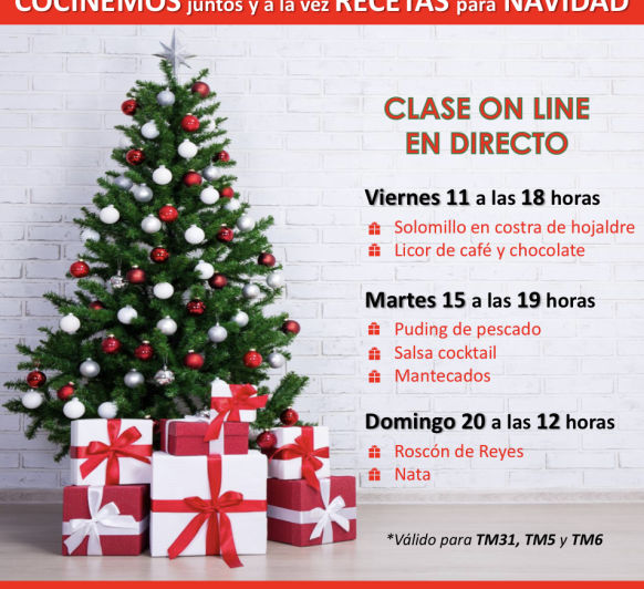 TALLERES DE NAVIDAD ONLINE- COCINA CONMIGO