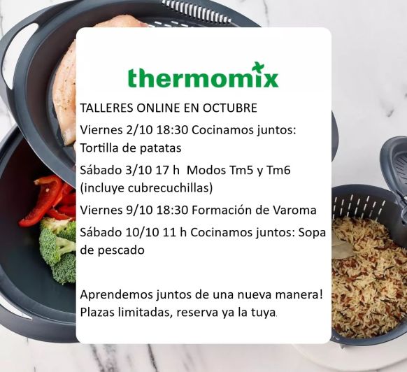Este Octubre disfruta de los talleres online de Thermomix