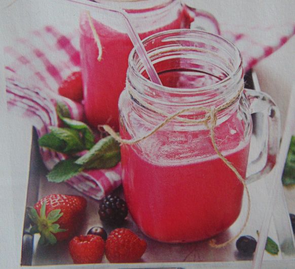 SMOOTHIE DE FRUTOS ROJOS CON YOGUR